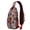 Red-14, variant on Paisley Chic Vintage Crossbody Bag – Pattern Boho Retro Ethnic Floral – Abstract Decorative Mandala Exotic Bohemian Rustic Design – Lightweight & Durable