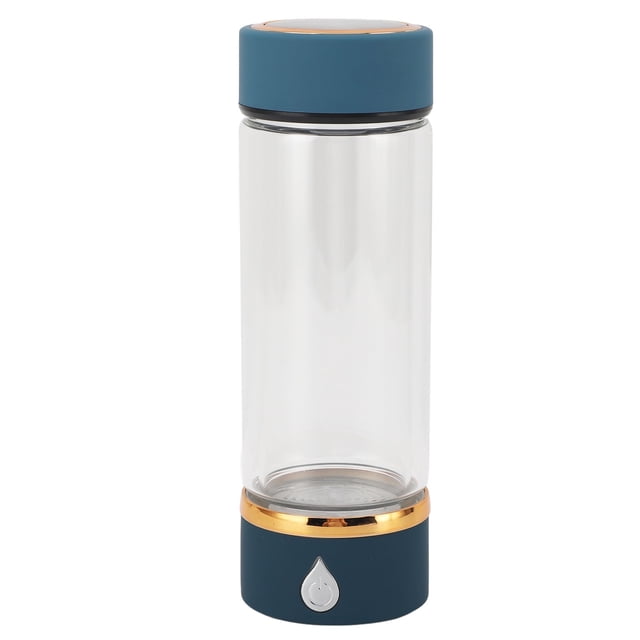 Hydrogen Water Bottle, Portable Hydrogen Rich Water Glass Cup 420ml for Office