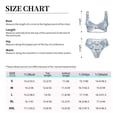 thumbnail image 5 of PAYOHTO Women's Cross Front Bikini Set with High Elasticity Soft Padding Plant Flower Vintage Bathing Suit Crop Top Swimsuit, 5 of 9