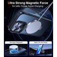 thumbnail image 4 of 3-in-1 [Magnetic+KickStand+Ring Holder] for iPhone 15 Pro Max Case Stand Ring Holder Compatible with MagSafe, Military Shockproof Protective iPhone 15 Pro Max Phone Case Kickstand Cover Black, 4 of 14
