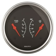 Auto Meter Designer Black Oil/Fuel Dual Gauge - 1434