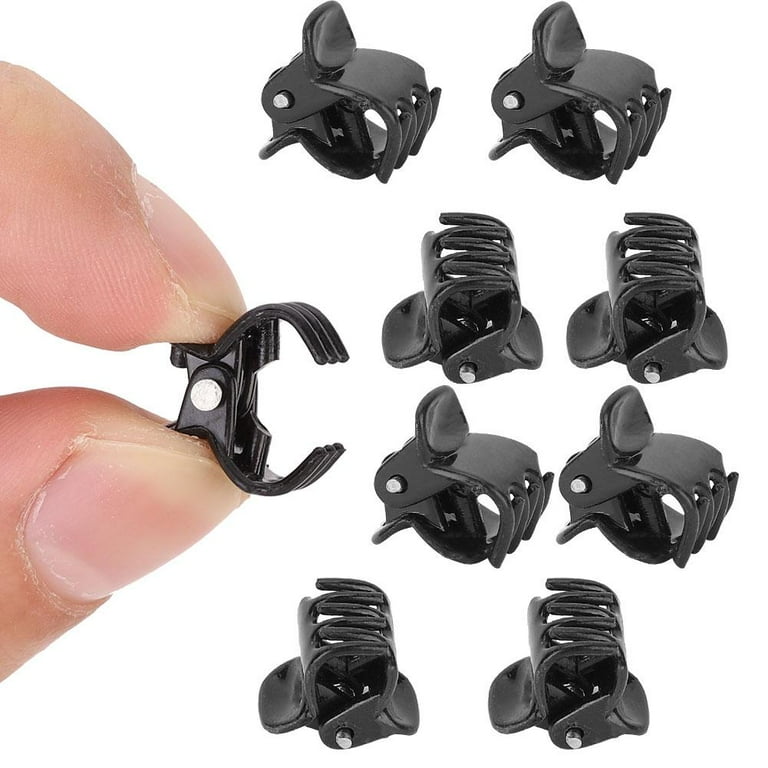 10pcs Black Mini Hair Clips Small Hair Claw Hair Clamps Plastic Hair Clip  Nice