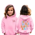 thumbnail image 5 of Double Digits Birthday Hooded Sports Jacket For Girls Athletic Pullover Sweatshirt With Front Pocket, 5 of 5