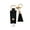 Black, variant on 30ml Hand Sanitizer Dispenser Magic Disinfectant Portable Bottle PU Leather for Case Keychain Mini Soap Dispenser Outdoo