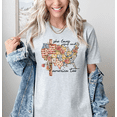 thumbnail image 2 of Moonlight Apparel She Loves Jesus and America Too Shirt Patriotic Christian T Shirt for Women Floral USA Map Multicolor Graphic Tee Black Casual Faith Based Top, 2 of 6