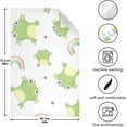 thumbnail image 4 of Kitchen Towels Cartoon Frogs & Rainbow Pattern Cleaning Towel Absorbent Hand Towels Tea Towels for Home Restaurant Dish Clean 28" x 18", 6PCS, 4 of 7