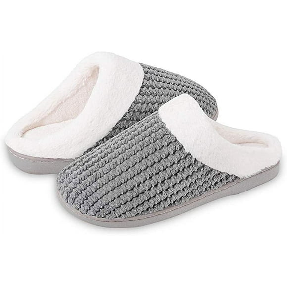 Winter Slippers Men Women Memory Foam Plush Warmth Home Non-slip wool-like slippers for indoors and outdoors