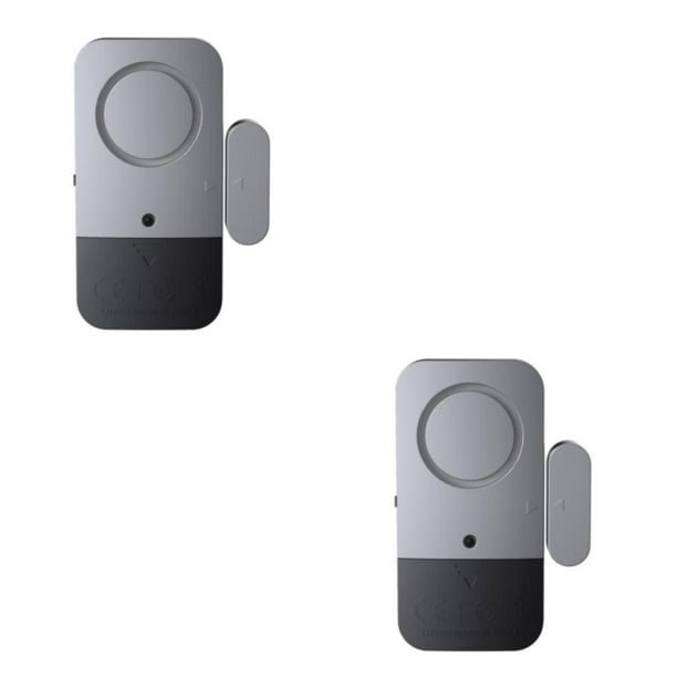 Naiovety Alarma inalámbrica para puerta y ventana, 120dB, sistema de protección de seguridad antirrobo para el hogar, alarma antirrobo con PC 1 2piezas