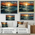 thumbnail image 4 of Designart "Shimmering Tides at the Coast" Landscapes Wall Art Print, 4 of 5