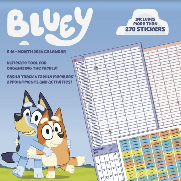 Trends International 2026 Bluey Wall Calendar