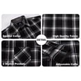 thumbnail image 4 of Damipow Men's Flannel Shirts Plaid Long Sleeve Button Down Shirt,Sizes S-2XL,Mens Shirts, 4 of 6