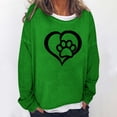 thumbnail image 2 of WREESH Womens Fashion Sweatshirt Casual Crewneck Sweatshirt Print Pullover Loose Fit Long Sleeve Tops Large Tie Dyed Casual Hoodie Green, 2 of 4