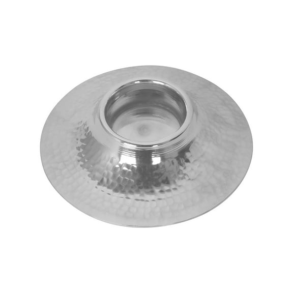 De Kulture Works Pure Nickel Votive T Light Holder Candle Bowl, 4.5x 1.5 (DH) inches