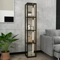 thumbnail image 3 of Costway 64" Modern Shelf Floor Lamp with  3-Level Dimmable LED Bulbs and Rotatable Poles, 3 of 10