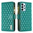 thumbnail image 2 of Dteck Zipper Wallet case for Samsung Galaxy A23, Argyle Pattern PU Leather Wallet case with Handstrap Kickstand Card Slots Magnetic Closure Shockproof Case for Samsung Galaxy A23,Green, 2 of 6