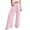 2-Pink, variant on Arlun Summer Solid Color Wide Leg Pants Women Lightweight Breathable Drawstring Elastic Waisted Leisure Trousers Loose Comfort Fit for Daily and Beach Vacation Wear 2-White XL