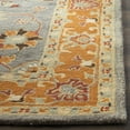 thumbnail image 3 of SAFAVIEH Heritage Tenzin Traditional Wool Area Rug, Blue/Orange, 8' x 8' Square, 3 of 6