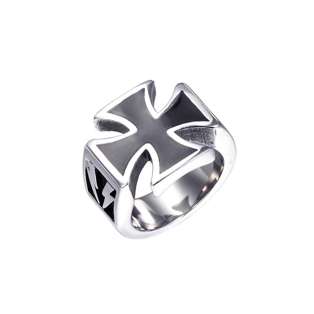 Qarigey Anillo de moda para hombre, acero Punk único, varios tamaños, bandas de boda, patrón, accesorios de joyería, novios, fiesta de padres Ropa, zapatos y accesorios Miscelánea Talla 13 Qarigey AP015502-07