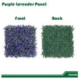thumbnail image 3 of Grass Wall Panel 20'x20', 7Packs Artificial Greenery Wall Backdrop Faux Fence Privacy Screen Fake Hedge Topiary Boxwood Décor for Indoor Outdoor, Lavender, 3 of 8