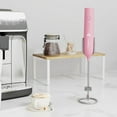 thumbnail image 7 of Rechargeable Milk Frother, 3-Speed Handheld Foam Maker with Double-Layer Whisk for Coffee, Lattes, Matcha, and More – Pink, 7 of 7