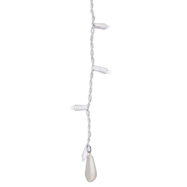 Vickerman Vickerman White Icicle Curtain Light Weight 10 per bag