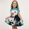 thumbnail image 1 of Nouvel Été Kuromi & Hello Kitty Robe Print Parti Robes Enfants Filles Cadeaux d'Anniversaire Enfants Robe Fille Vêtements de Mode FGS, 1 of 7