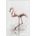 thumbnail image 5 of Marmont Hill Mh-Julbrd-128-Wff-60 60" X 40" "Flamingo Splash" Framed Giclee Painting On, 5 of 6