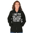 thumbnail image 3 of Unity Needs You and I Cute Pun Zip Up Hoodie Men's Women's Brisco Brands S, 3 of 6