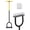 Yellow, variant on Lawn Aerator Tool - Grass & Soil Aerator for Lawn & Yard Care, Durable Manual Lawn Aerator for Healthy Grass, Compact Soil & Easy-to-Use Spike Plug Aerator
