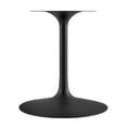 thumbnail image 5 of Black Tulip Table, 60” Oval Natural Wood Top Modern Dining Table - Black Base, 5 of 6