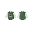 thumbnail image 2 of BemeyourBBs Baby Girls Boy Football Outfits Bubble Romper Sweatshirt Rubby Embroidery Long Sleeve Bodysuit Newborn Spring Fall Winter Going Home Outfit, 2 of 8