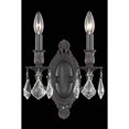 thumbnail image 1 of Elegant Lighting Rosalia 9" 2 Light Spectra Crystal Wall Sconce, 1 of 2