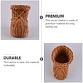 thumbnail image 3 of TABLZONE Brown Handwoven Rattan Basket Decorative Flower Storage Container for Home Organization and Storage, 3 of 8