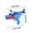 Blue, variant on Linnome Foam Glider with Catapult Outdoor Flying Catapult Plaything Foam Airplane Launcher for Park Backyard Play Blue