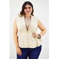 thumbnail image 1 of Chaleco de lino Roman Fashion 2321 Talla Extra Beige 42, 1 of 7