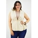 thumbnail image 1 of Chaleco de lino Roman Fashion 2321 Tallas Extras Beige 40, 1 of 7