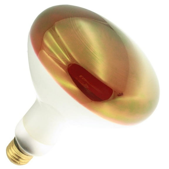 Industrial Performance 100BR40/R 120V, 100 Watt, BR40, Medium Screw (E26) Base Red Flood Light Bulb (1 Bulb)
