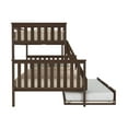 thumbnail image 5 of Max & Lily Solid Wood Bunk Bed, Twin over Full with Storage Trundle and Ladder for Kids, 5 of 14