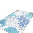 thumbnail image 2 of Indoor Outdoor Area Rug, Washable Tropical Floral Patio Carpet Non Slide Floor Mat For Living Room Backyard Pool Deck Balcony Camping Picnic RV Decorative Home Accent(Light Blue), 2 of 6