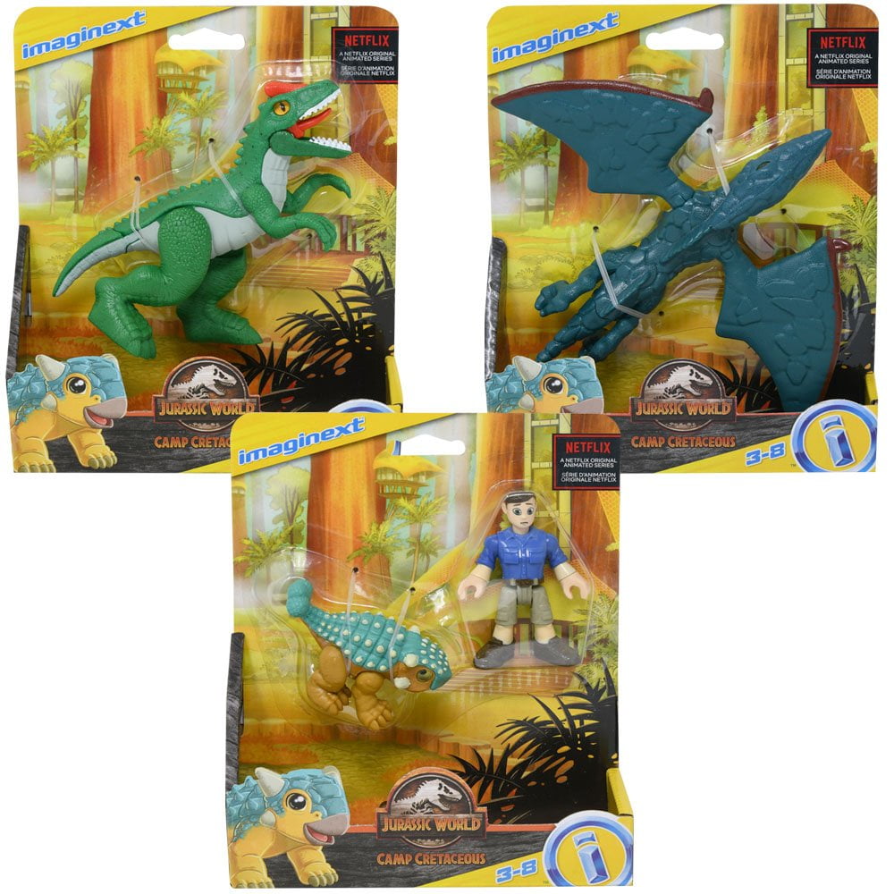 Fisher Price Jurassic World Dinosaurs 3-Pack Action Figures