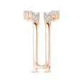 thumbnail image 3 of ANGARA Natural Diamond Sunburst Engagement Ring Wrap in 14K Rose Gold for Women (Size-2.6mm| Color-H| Clarity-SI2) | April Birthstone, Anniversary, Jewelry Gift for Women | Natural Diamond Ring, 3 of 10