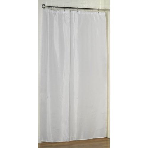 Stall Size 100 Polyester Fabric Shower Curtain Liner With Weighted Bottom Hem 54 Wide X 78 Long Color White Canada Polyester Fabric Shower Curtain Liner, Shower Stall Curtain Liner Sizes
