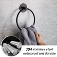 thumbnail image 3 of Oval Stainless Steel Hand Towel Ring Without Punching, 3 of 5