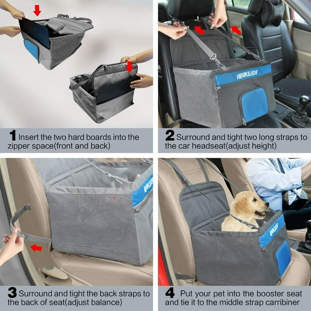 IGUOHAO Small Dog Car Seat Dog Booster Seat for Car Front Seat
