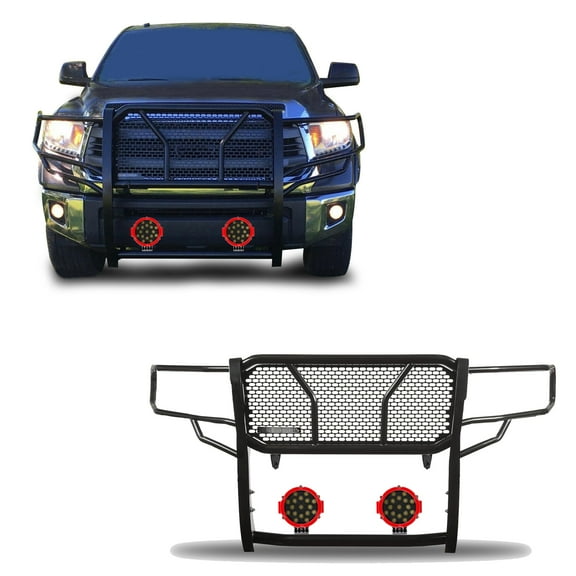 Black Horse Off Road RUTOTU07BPLR Rugged Grille Bumper Guard for Toyota Tundra