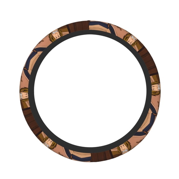 Saiise Scooby-Doo Print Steering Wheel Covers for Car,Truck and SUV,Universal 15 inch Steering Wheel Cover Protection