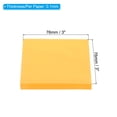 thumbnail image 2 of Uxcell 3" x 3" Fluorescent Sticky Notes, Self-Stick Note Pads 100 Sheets/Pad, Orange, 6 Pack, 2 of 5