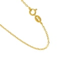thumbnail image 5 of JewelStop 14k Solid Gold Yellow White Or Rose 1.1 mm Cable Chain Necklace 13" 16" 17" 18" 20" 24" Spring Ring Clasp, 5 of 6