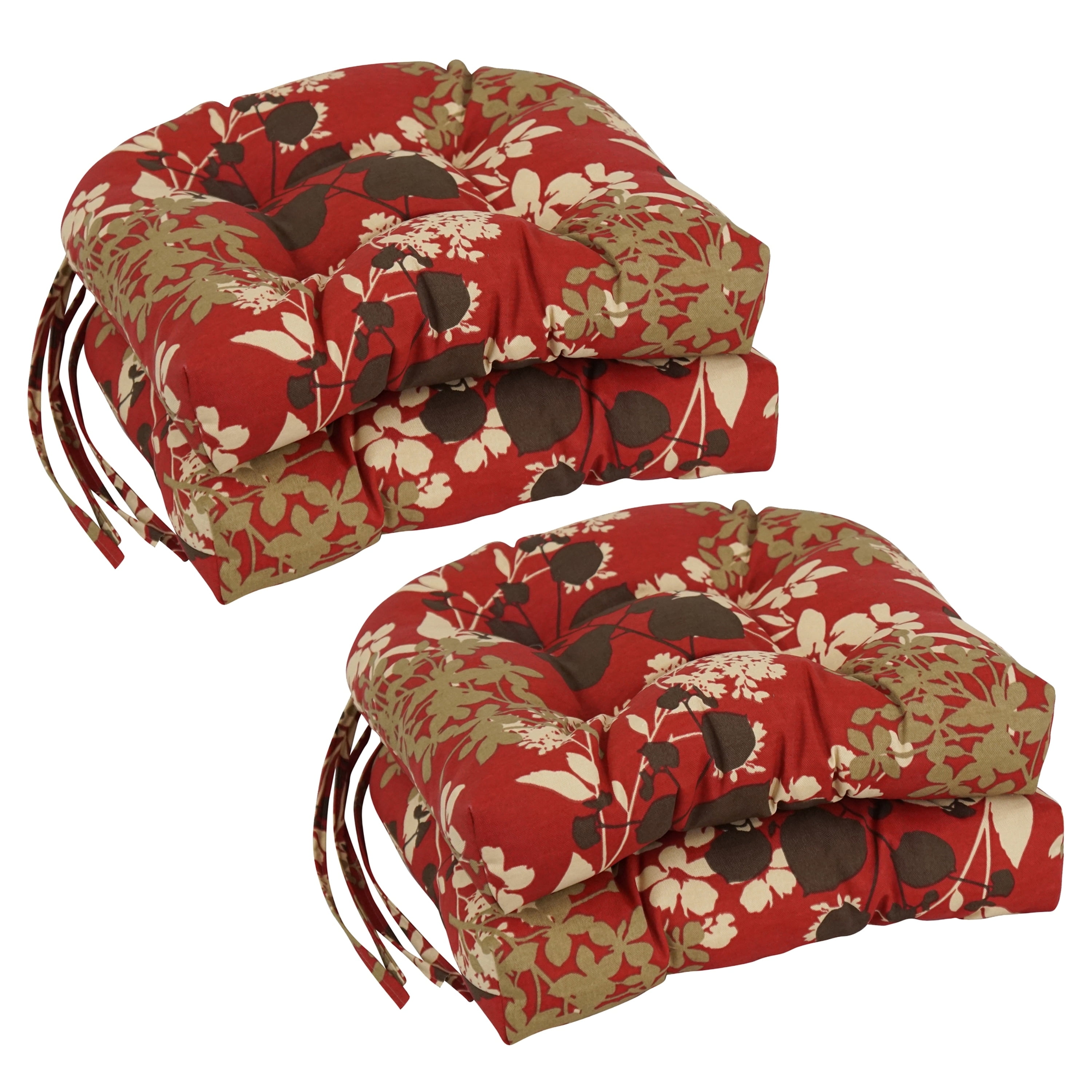 Blazing Needles 16inch Rounded Back Tufted Indoor/Outdoor Chair