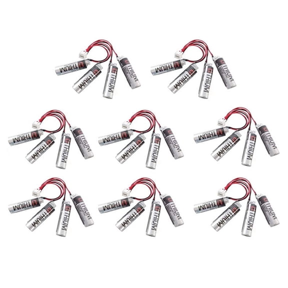 8 PCS ER6V/3.6V Battery Pack for Yaskawa HW0470360-A Motoman Robot  Plug